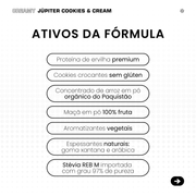 Proteína vegetal cremosa - Cookies and Cream | Sachê 40g