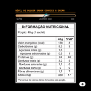 Proteína vegetal cremosa - Cookies and Cream | Sachê 40g