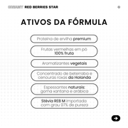 Proteína vegetal cremosa - Red Berries Star | Sachê 40g