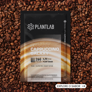 Proteína vegetal cremosa - Cappuccino Galaxy | Sachê 40g