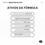 Proteína vegetal cremosa - Vênus Doce de Leite | Sachê 40g