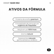 Proteína vegetal cremosa - Black Hole | Sachê 40g