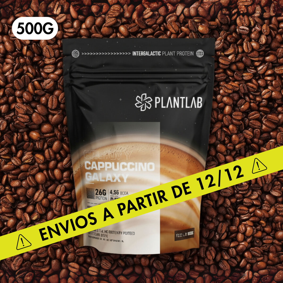 Proteína vegetal cremosa - Cappuccino Galaxy | 500g