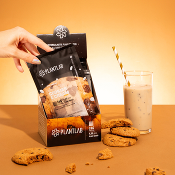 Proteína vegetal cremosa - Cookies and Cream | Kit 7 Sachês