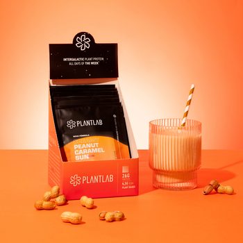 Proteína vegetal cremosa - Peanut Caramel Sun | Kit 7 Sachês