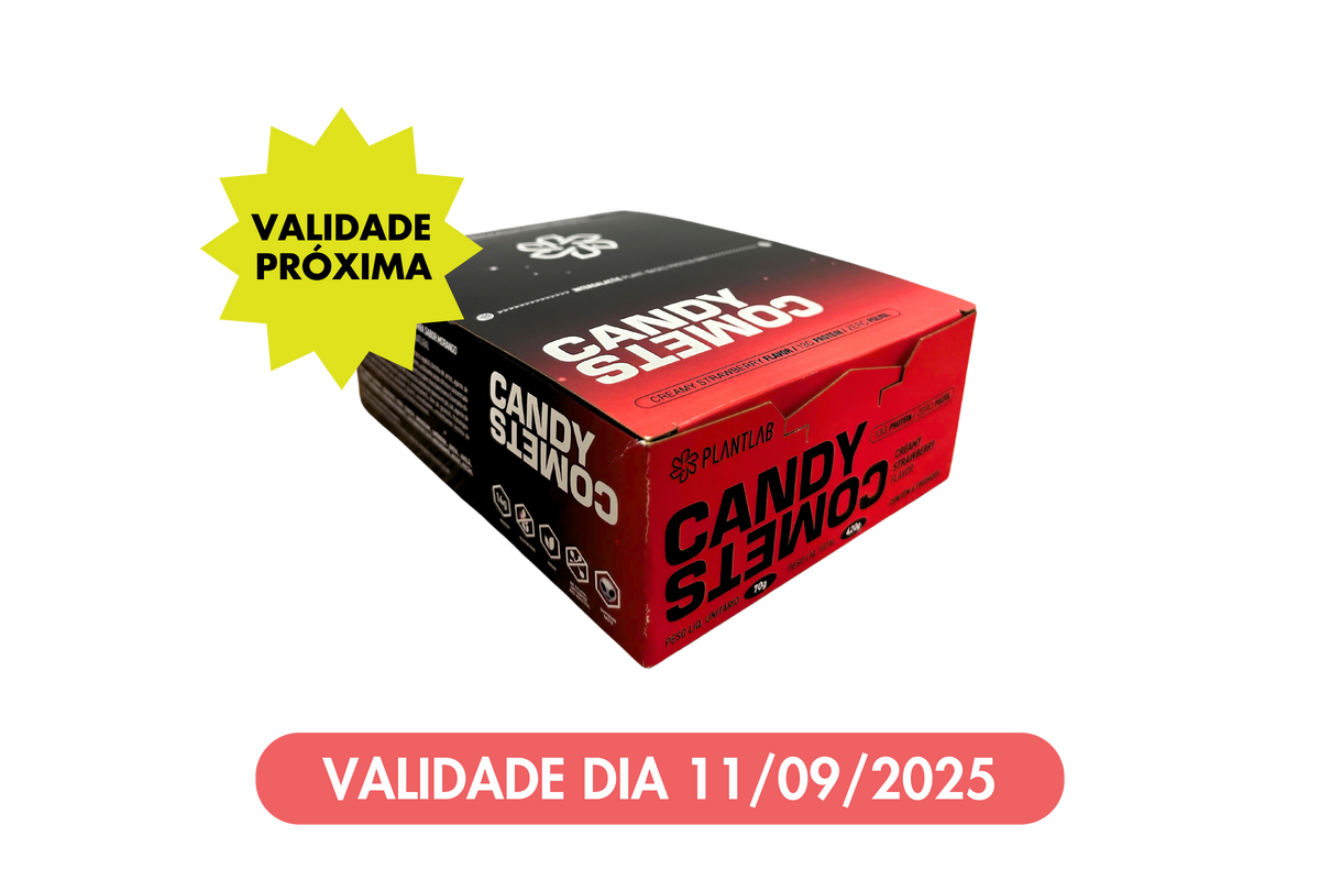 Alimento em barra - Morango Cremoso | Kit 6 barrinhas