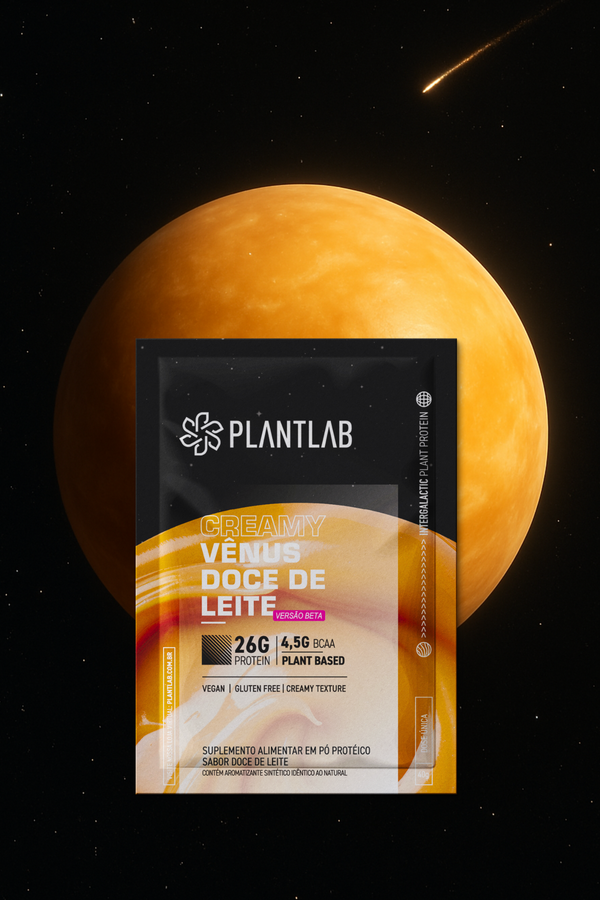 Proteína vegetal cremosa - Vênus Doce de Leite | Sachê 40g