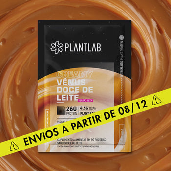 Proteína vegetal cremosa - Vênus Doce de Leite | Sachê 40g