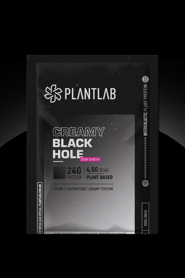 Proteína vegetal cremosa - Black Hole | Sachê 40g