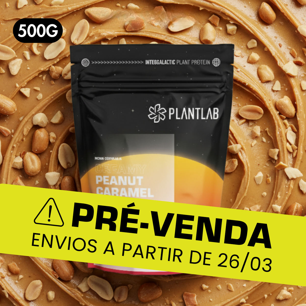 Proteína vegetal cremosa - Peanut Caramel Sun | 500g