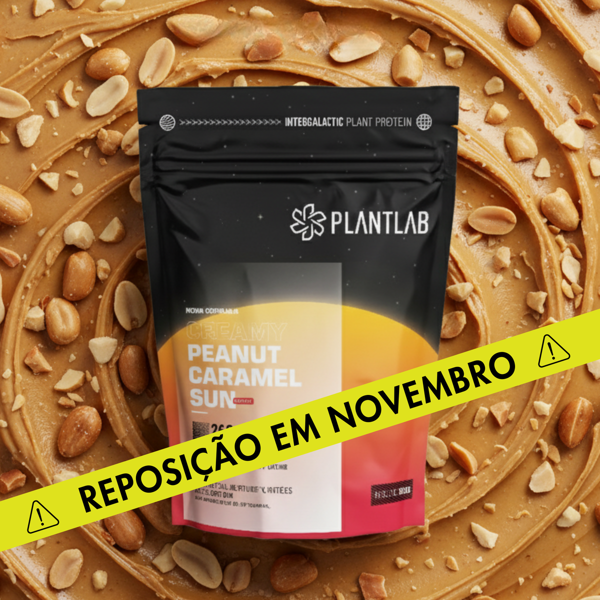 Proteína vegetal cremosa - Peanut Caramel Sun | 500g