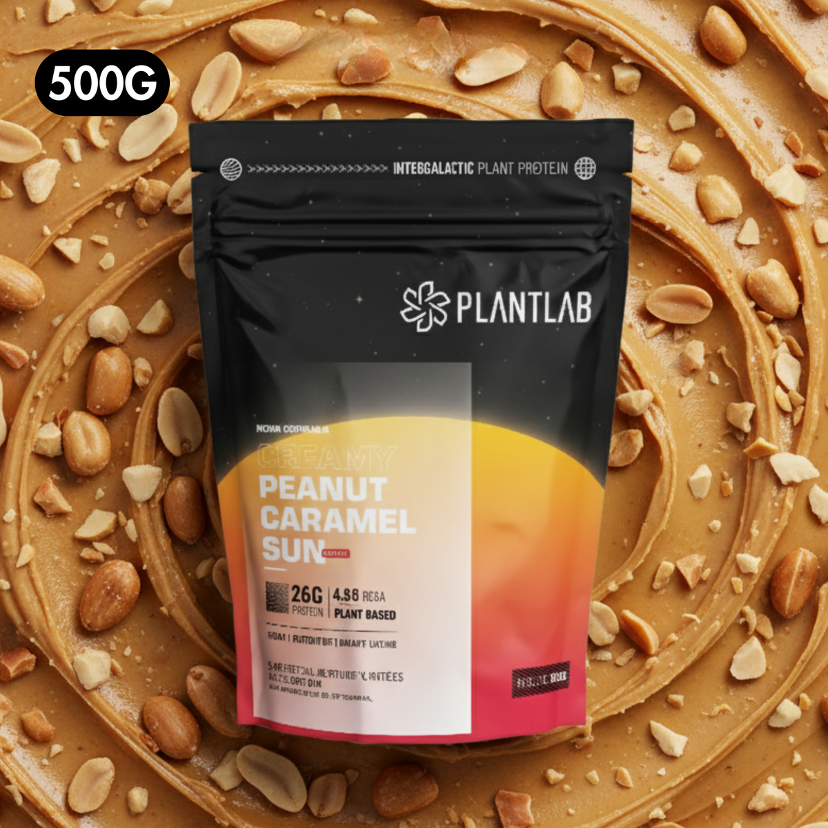 Proteína vegetal cremosa - Peanut Caramel Sun | 500g
