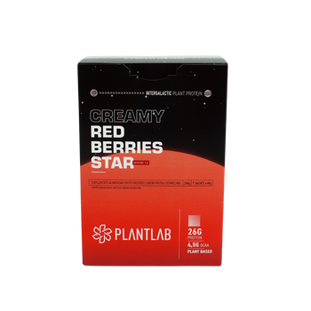 Proteína vegetal cremosa - Red Berries Star | Kit 7 Sachês