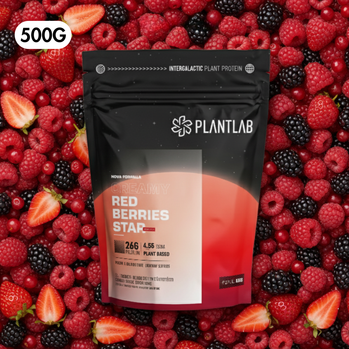Proteína vegetal cremosa - Red Berries Star | 500g