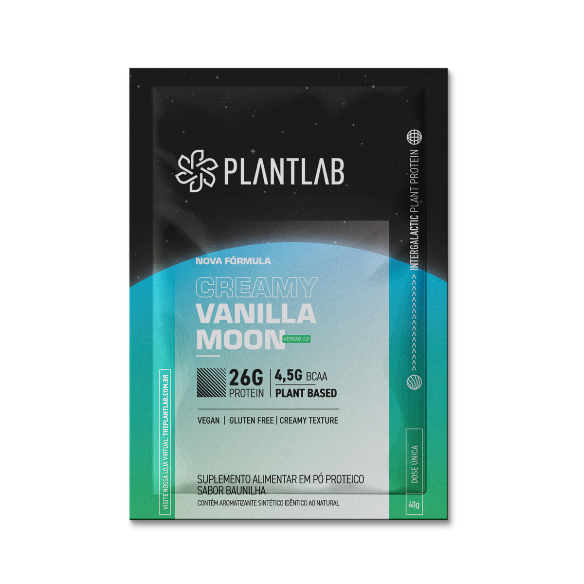 Proteína vegetal cremosa - Vanilla Moon | Sachê 40g