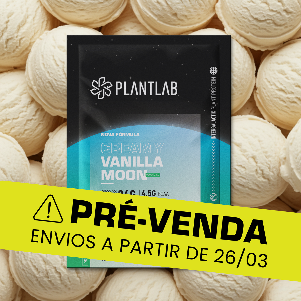 Proteína vegetal cremosa - Vanilla Moon | Sachê 40g