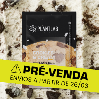 Proteína vegetal cremosa - Cookies and Cream | Sachê 40g