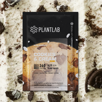 Proteína vegetal cremosa - Cookies and Cream | Sachê 40g
