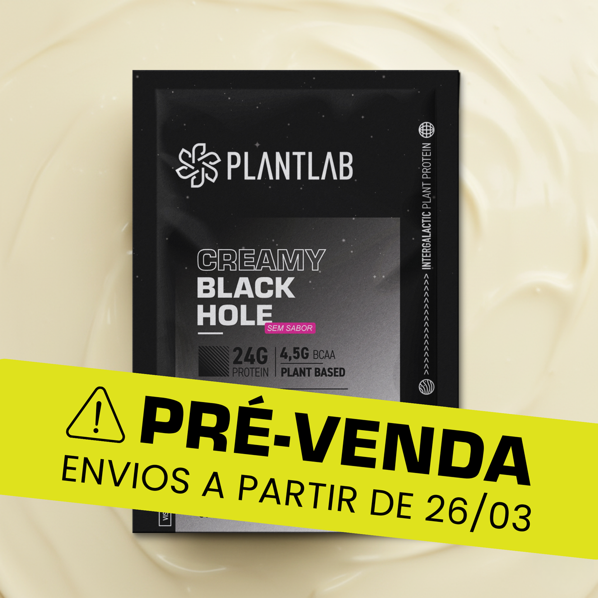 Proteína vegetal cremosa - Black Hole | Sachê 40g