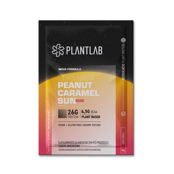 Proteína vegetal cremosa - Peanut Caramel Sun | Sachê 40g