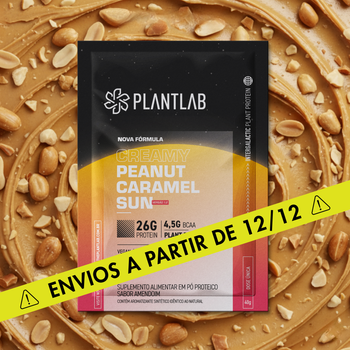 Proteína vegetal cremosa - Peanut Caramel Sun | Sachê 40g
