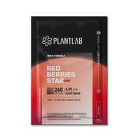 Proteína vegetal cremosa - Red Berries Star | Sachê 40g