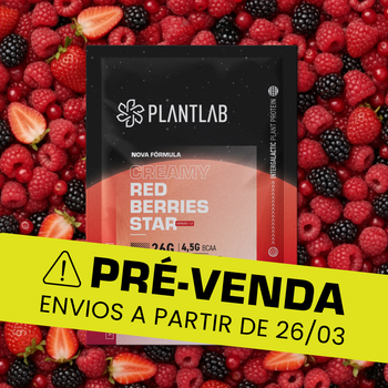 Proteína vegetal cremosa - Red Berries Star | Sachê 40g
