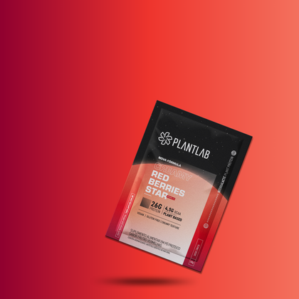 Proteína vegetal cremosa - Red Berries Star | Sachê 40g