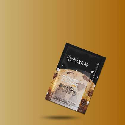 Proteína vegetal cremosa - Cookies and Cream | Sachê 40g